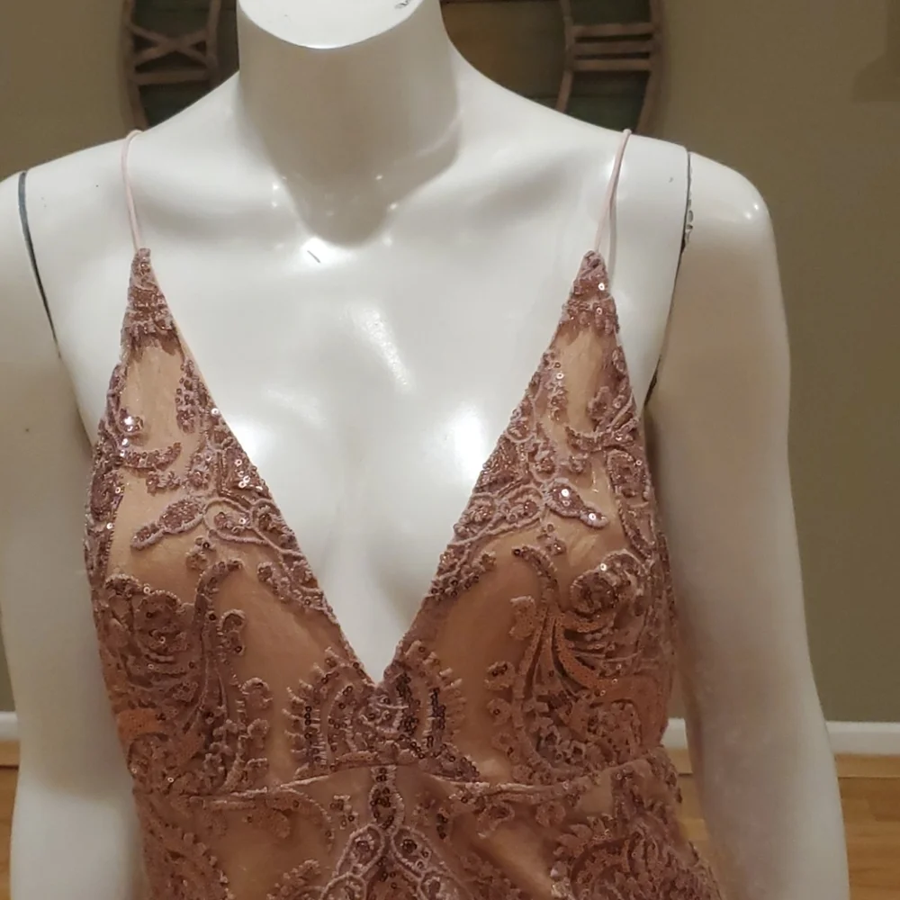 Free People Night Shimmers Mini Dress